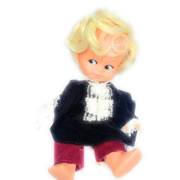 Vintage Playmates Doll Girl 7" side eyed Made in Hong Kong - Picture 6 of 6